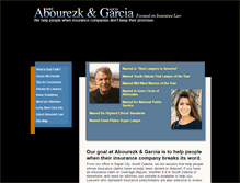 Tablet Screenshot of abourezklaw.com